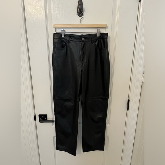 Mango Faux leather pants - Picture 1 of 5